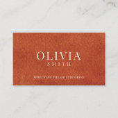 Professional Terracotta Waterverf Texture Visitekaartje (Voorkant)