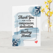 Professional Thank You Card for Doctor Kaart (Gele Bloem)