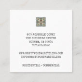 Professional Tiler Square Visitekaartje (Achterkant)