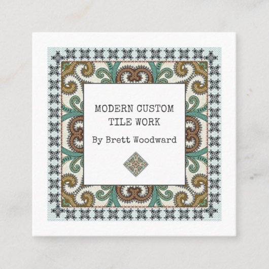 Professional Tiler Square Visitekaartje (Voorkant)