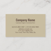 Professional Tools Construction Carpentry Handyman Visitekaartje (Achterkant)