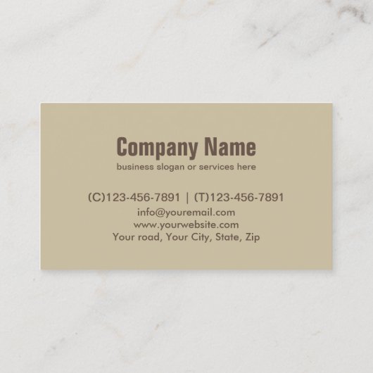 Professional Tools Construction Carpentry Handyman Visitekaartje (Achterkant)