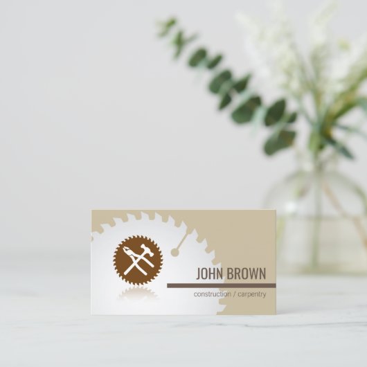 Professional Tools Construction Carpentry Handyman Visitekaartje (Staand voorkant)