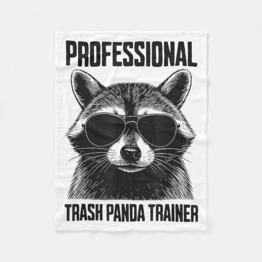 Professional Trash Panda Trainer Fleece Deken (Voorkant)