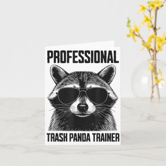 Professional Trash Panda Trainer  Kaart (Gele Bloem)
