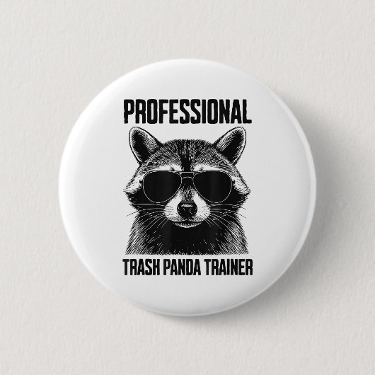 Professional Trash Panda Trainer Ronde Button 5,7 Cm (Voorkant)