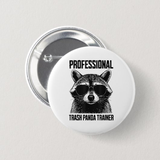 Professional Trash Panda Trainer Ronde Button 5,7 Cm (Voorkant /achterkant)