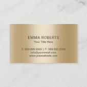 Professional Tree Logo Modern Navy Blauw & Goud Visitekaartje (Achterkant)