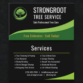 Professional Tree Service Arborist Company Visitekaartje