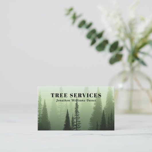 Professional Tree Trimming Service Visitekaartje (Staand voorkant)