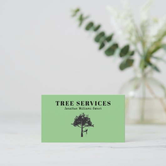 Professional Tree Trimming Service Visitekaartje (Staand voorkant)