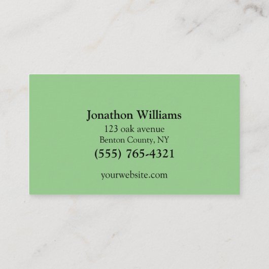 Professional Tree Trimming Service Visitekaartje (Achterkant)