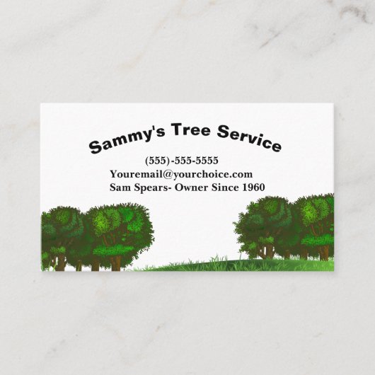 Professional Tree Trimming Service Visitekaartje (Voorkant)