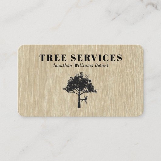 Professional Tree Trimming Service Visitekaartje (Voorkant)