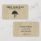Professional Tree Trimming Service Visitekaartje (Voorkant / Achterkant)