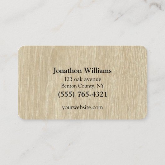 Professional Tree Trimming Service Visitekaartje (Achterkant)