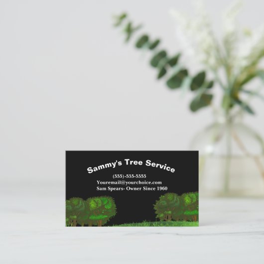 Professional Tree Trimming Service Visitekaartje (Staand voorkant)