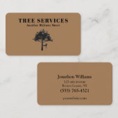 Professional Tree Trimming Service Visitekaartje (Voorkant / Achterkant)