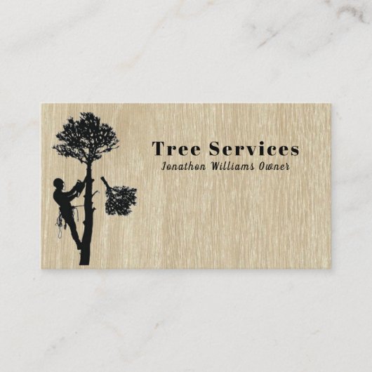 Professional Tree Trimming Services Visitekaartje (Voorkant)