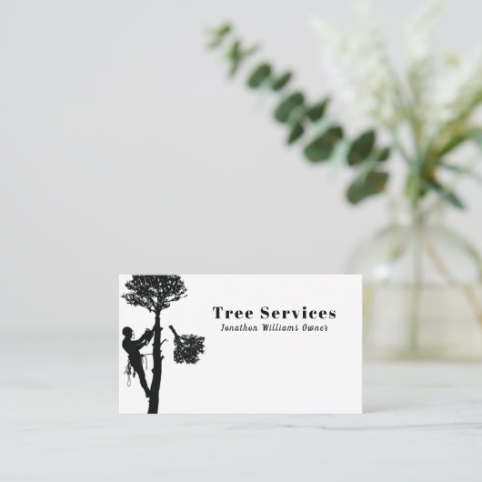 Professional Tree Trimming Services Visitekaartje (Staand voorkant)