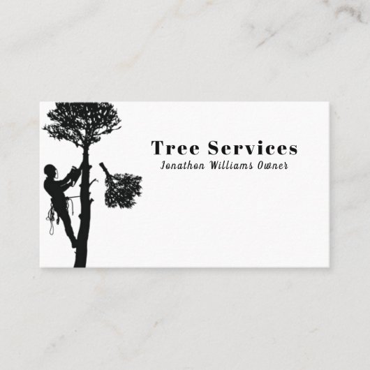 Professional Tree Trimming Services Visitekaartje (Voorkant)