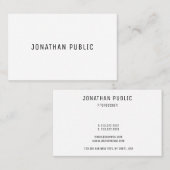 Professional Trendy Elegant Moderne Eenvoudige Sja Visitekaartje (Voorkant / Achterkant)
