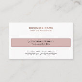 Professional Trendy Harmonic Colors Elegant Plain Visitekaartje (Voorkant)