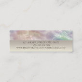 Professional Trendy Lotus Holographic Pearl Mini Visitekaartje (Achterkant)