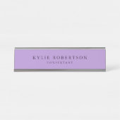 Professional Trendy Modern Plain Minimalist Bureau Naambordje (Voorkant)