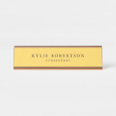 Professional Trendy Modern Plain Minimalist Bureau Naambordje (Voorkant)