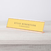 Professional Trendy Modern Plain Minimalist Bureau Naambordje (Voorkant)