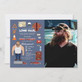 Professional Trucker Photo Invitation Kaart (Voorkant)