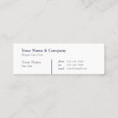 Professional Typografie Layout mini Visitekaartje (Achterkant)