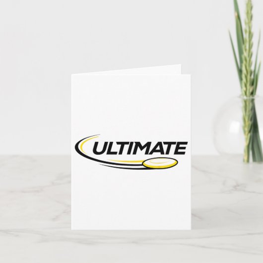 Professional Ultimate Frisbee Disk Golf Player Kaart (Voorkant)