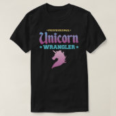 Professional Unicorn Wrangler Classic T-Shirt (Design voorkant)