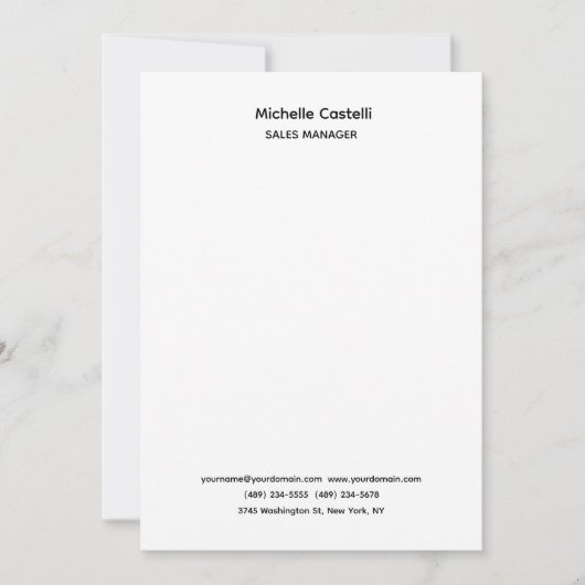 Professional Unique Classical Simple Aankondiging (Voorkant)