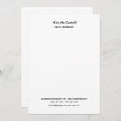 Professional Unique Classical Simple Aankondiging (Voorkant / Achterkant)