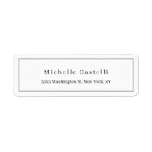 Professional Unique Classical Simple Black & White Etiket (Voorkant)
