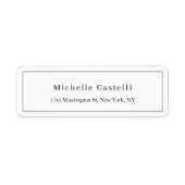 Professional Unique Classical Simple Black & White Etiket (Voorkant)