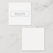 Professional Unique Classical Simple Black & White Informatiekaartje (Voorkant / Achterkant)