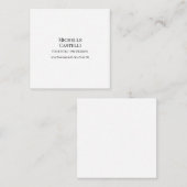 Professional Unique Classical Simple Black & White Notitiekaartje (Voorkant / Achterkant)