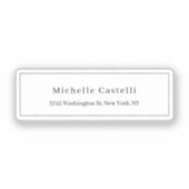 Professional Unique Classical Simple Black & White Sticker (Voorkant)