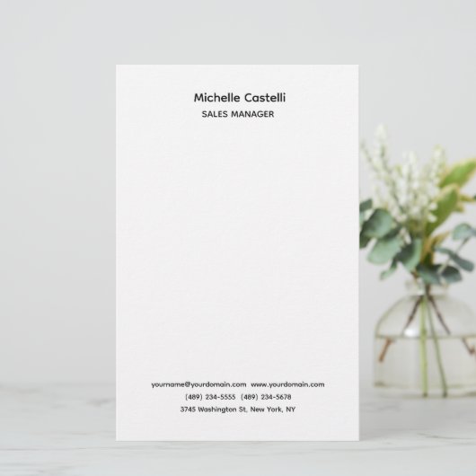 Professional Unique Classical Simple Briefpapier (Staand voorkant)