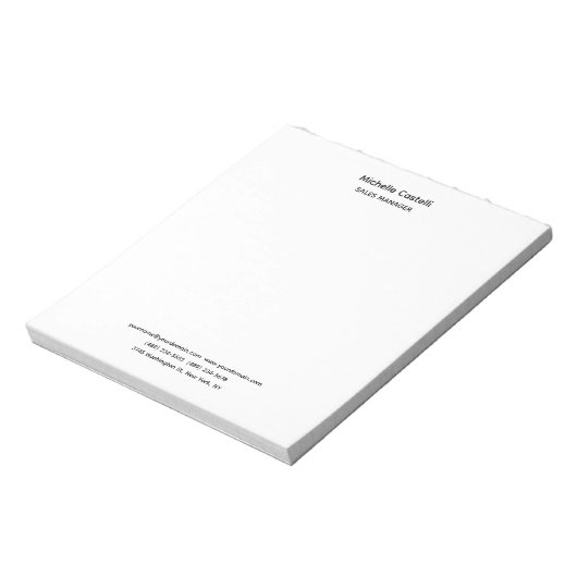 Professional Unique Classical Simple Notitieblok (Linkerzijde)