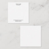 Professional Unique Classical Simple Notitiekaartje (Voorkant / Achterkant)