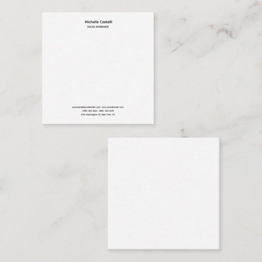 Professional Unique Classical Simple Notitiekaartje (Voorkant / Achterkant)