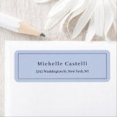 Professional Unique Classical Simple Pale Blue Etiket (Insitu)
