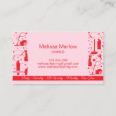 Professional Unique Maid House Cleaning Services Visitekaartje (Achterkant)