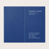 Professional Unique Plain Minimalist Blue Visitekaartje (Buitenkant ongevouwen)
