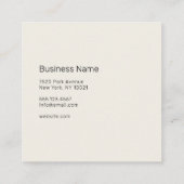 Professional - UNISEX (FOTO-INVOEGSEL) Vierkante Visitekaartje (Achterkant)